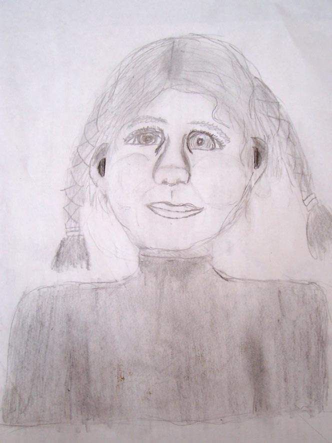 Портрет сестрички Оли. РИСУНКИ