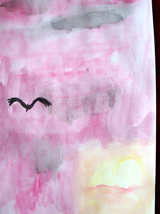 Закат (акварель). РИСУНКИ