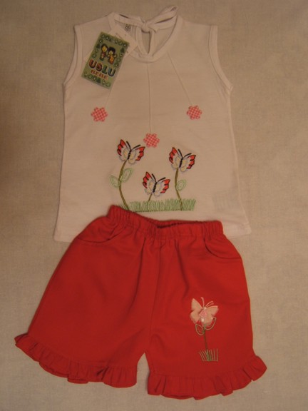 Комплект (футболочка+ шорты), арт.417. Лето для девочек