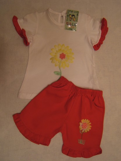 Комплект (футболочка+ шорты), арт.417Ц. Лето для девочек