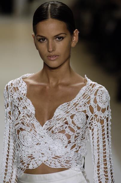 Оригинал. Жакет из мотивов белый по мотивам Карлоса Миеле