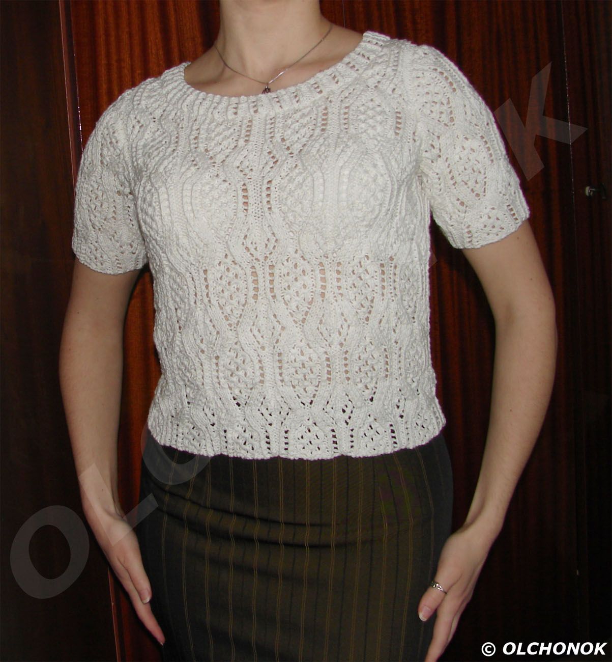 Летний пуловер из Let's Knit Series. Мои работы