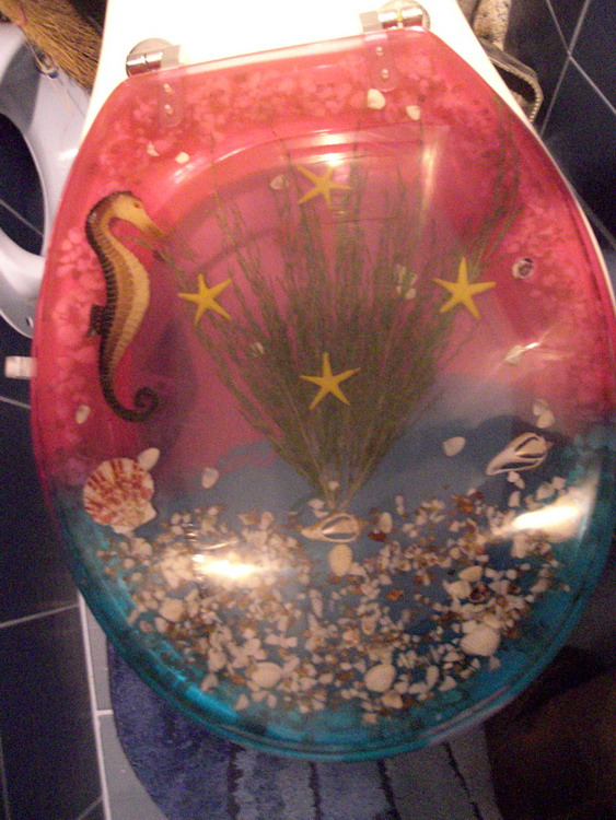 Ну и конечно, крышка на унитаз. Туалет