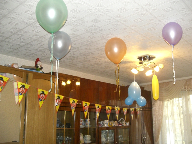 шарики. Празднование 2-хлетия Каришки