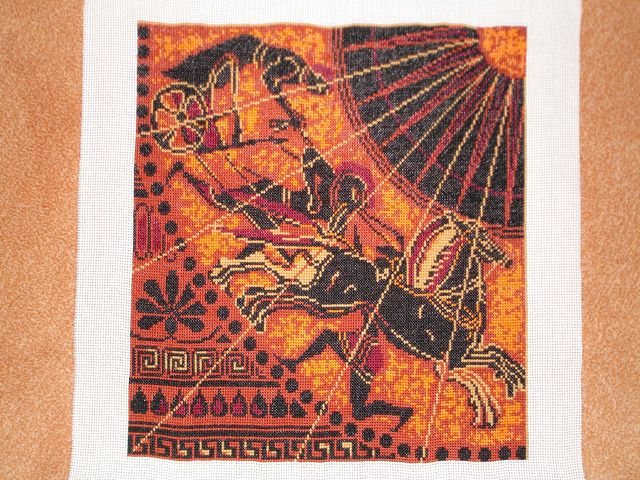 Риолис подушка 'Греческие мотивы'  (готово)