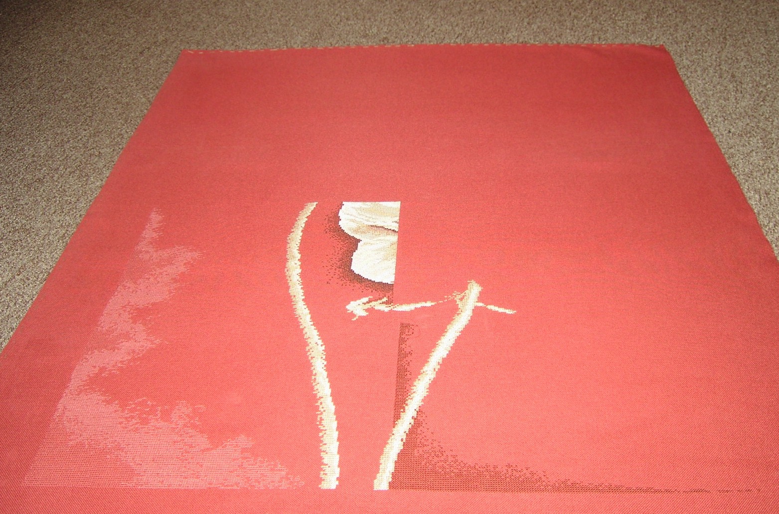 Этап 1. Lanarte 35853 - White flowers in contrast with red