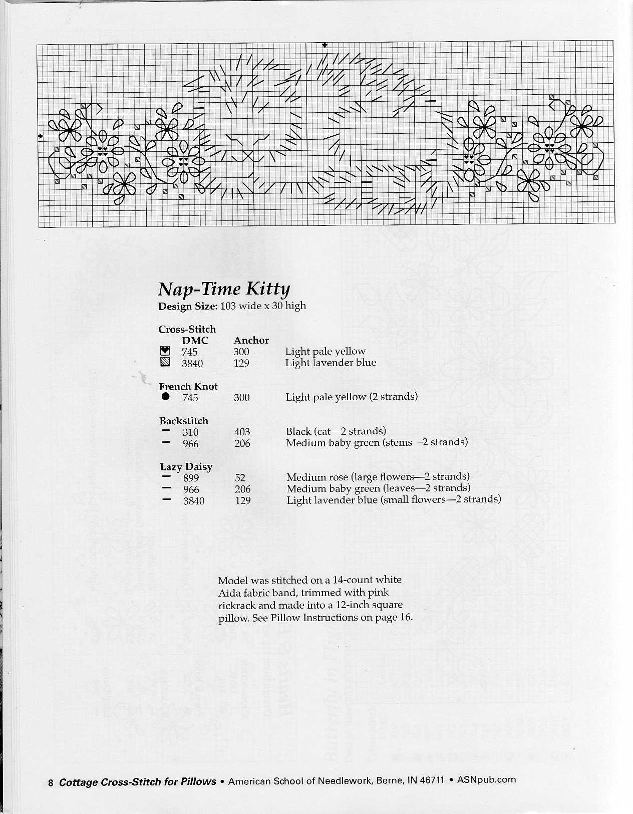 8. Cottage Cross-Stitch for Pillows