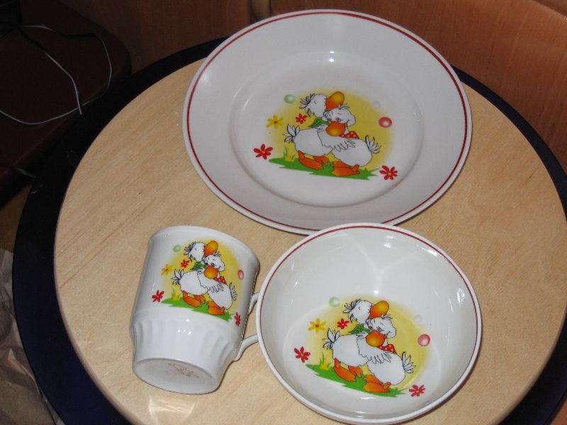 Уточки. Посуда детская