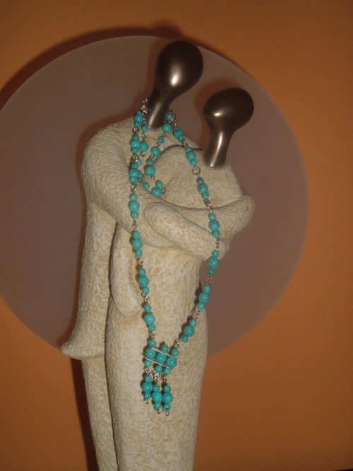 Бирюзовый. Ожирелья / Náhrdelníky 