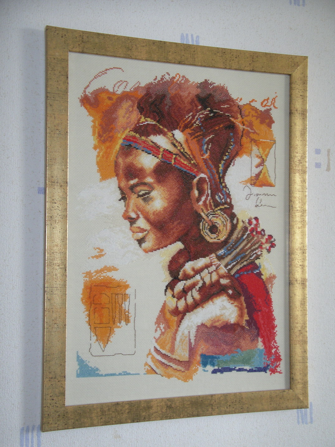 Африканка Ланарте. Вышивка