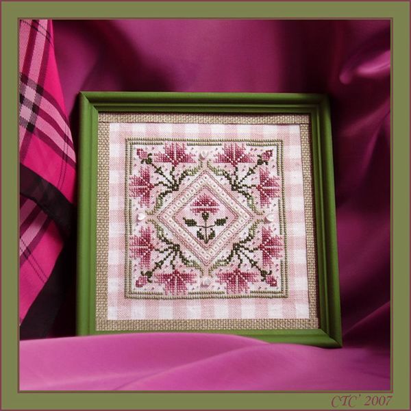 Pink Carnations. Мои работы (Вышивка)