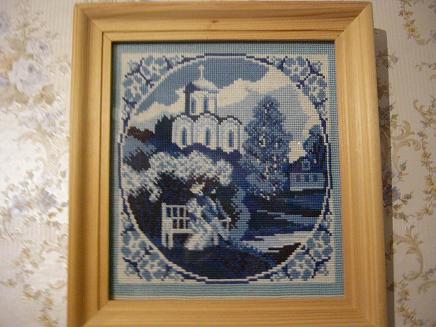 голубые сны-лето. вышивка