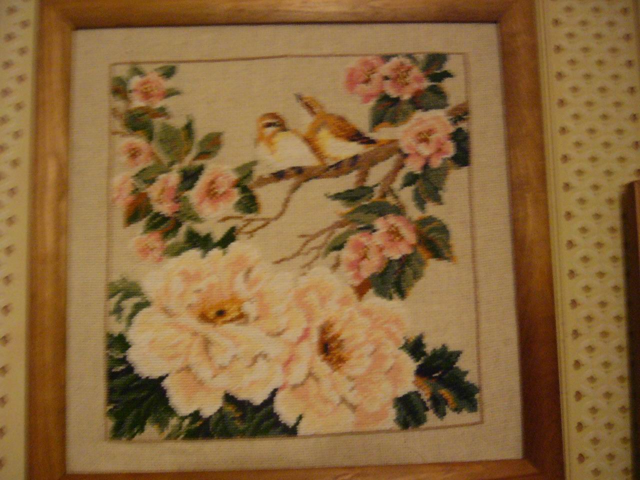 яблоневая ветка. вышивка