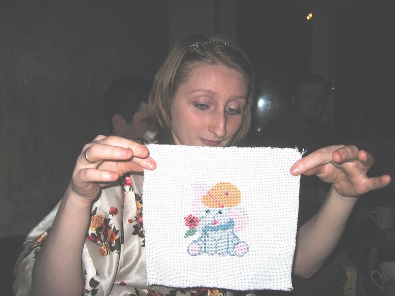  Слоник . моя вышивка