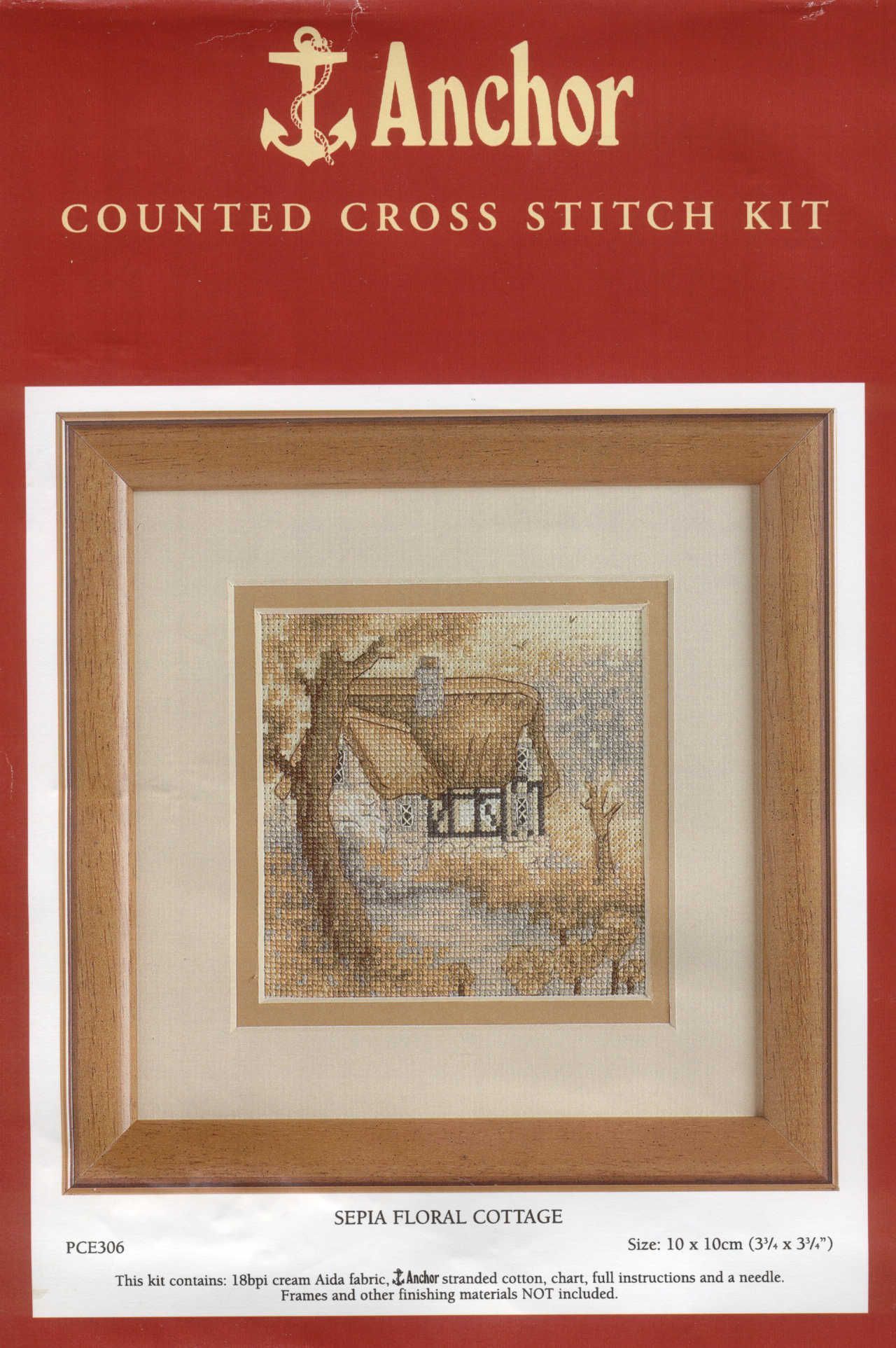 Sepia Floral Cottage. Маленькие домики