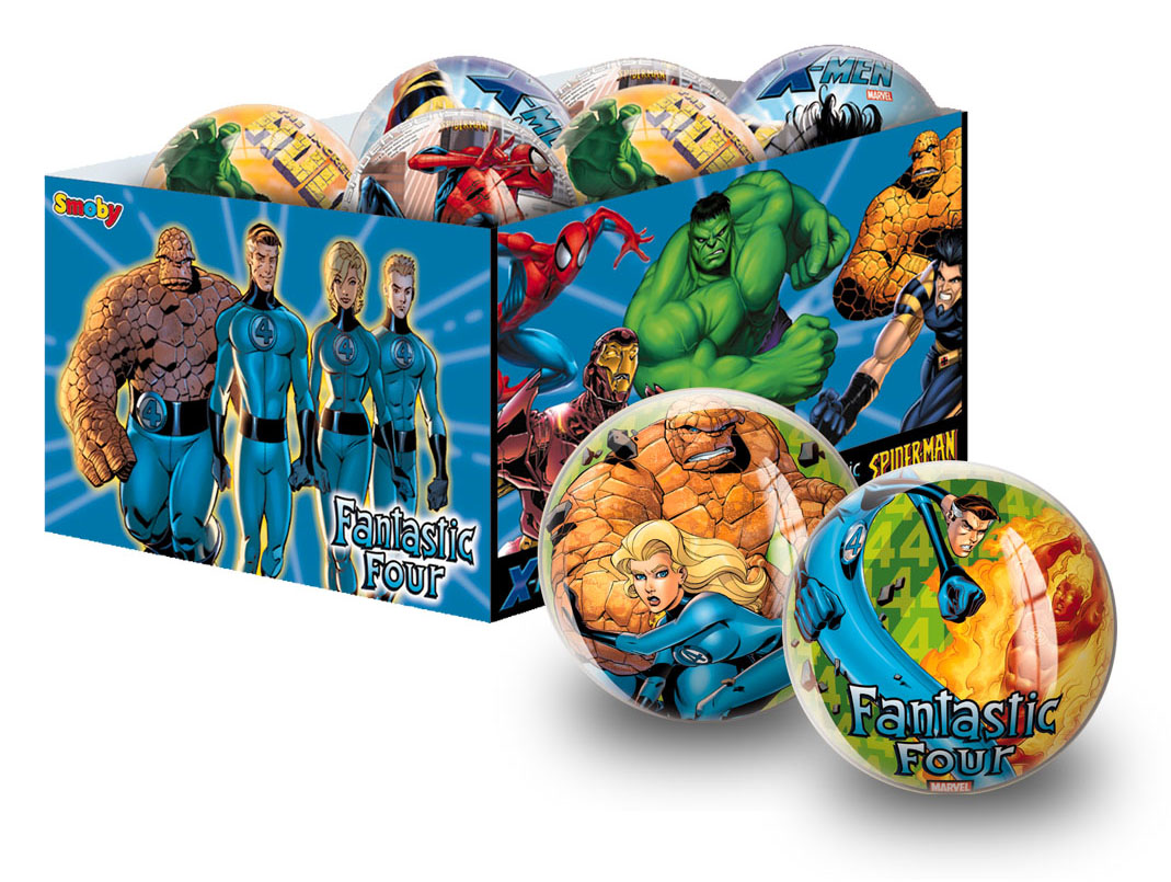 UN 1363	Мяч 'Фантастическая четверка' 15 см	 58,40   . МЯЧИ