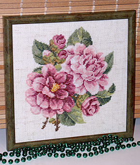 Пионы. Мои вышивки