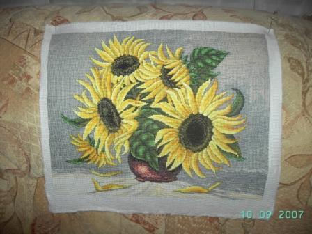 Наконец-то закончена. Букет подсолнухов