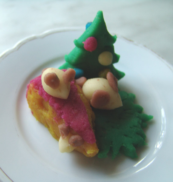 мышка из марципана. СП марципан, шоколад, нуга