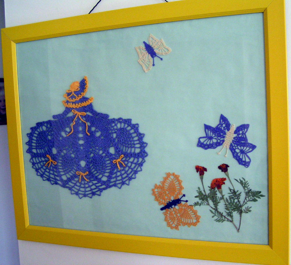 Дама с бабочками. Салфетки plus