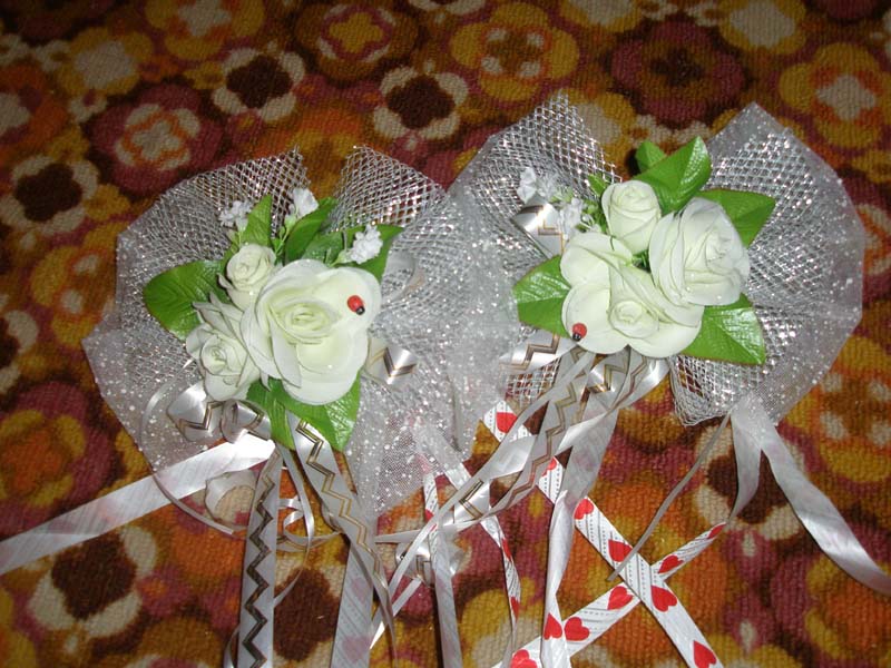 украшение для машины невесты. Для свадьбы