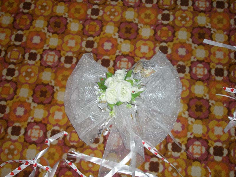 украшение (большое) на  машину невесты. Для свадьбы