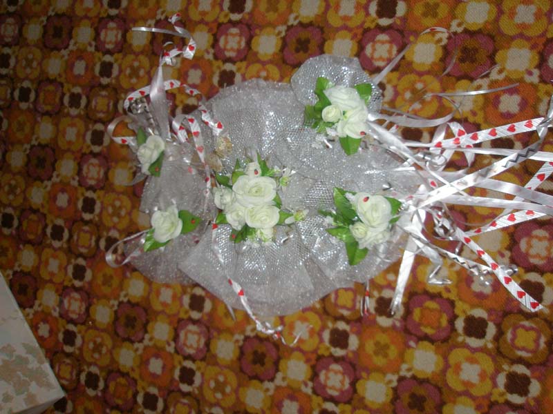 комплект укашений для машин жениха и невесты 1000р.. Для свадьбы