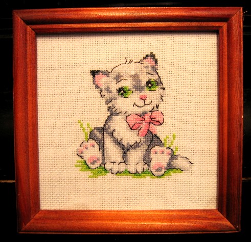 Котик от Риолис. Мои вышивки