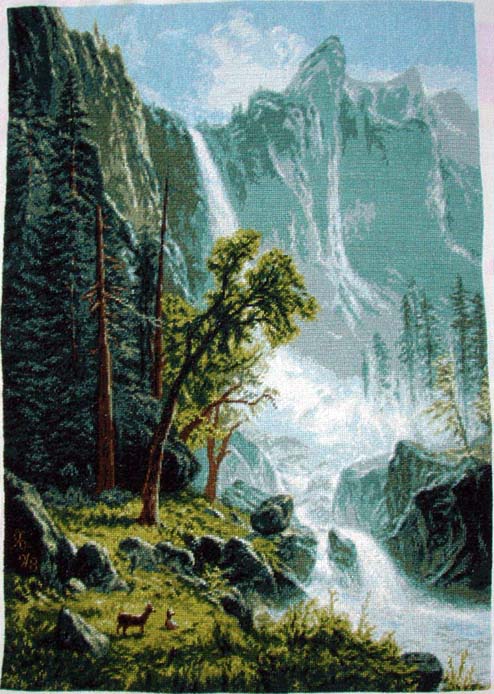 Все! Готово!. Вид на водопад (завершен)