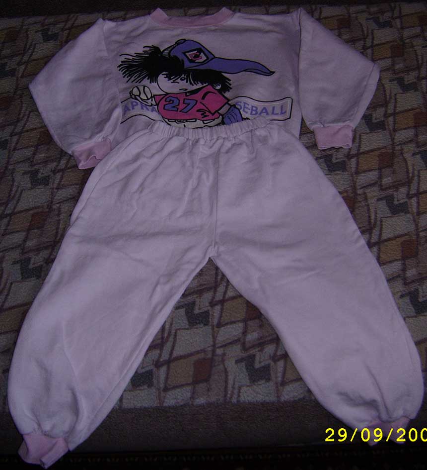 Пижама розовая утепленная р.104. одежда 1-3 года