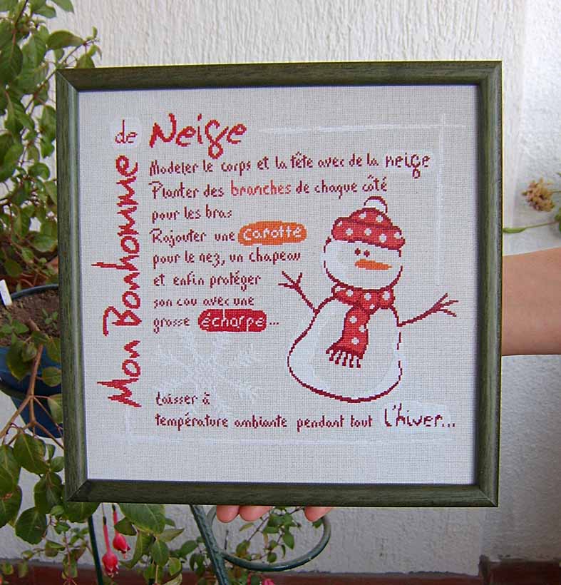 Лили Пойнт - Мой снеговик. Мои вышивки