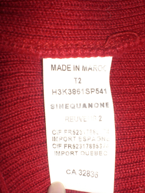 Sinequanone. Кофточки