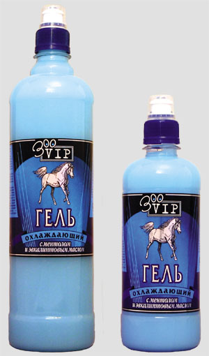 Гель охлаждающий  с ментолом и эвкалиптовым маслом . Товары для лошадей