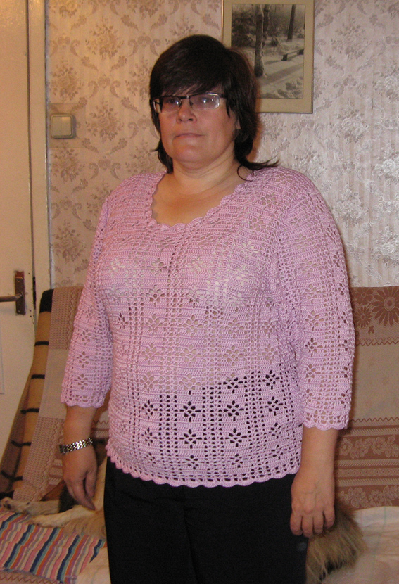 Пуловер из японского журнала. 2008 Весна-Лето