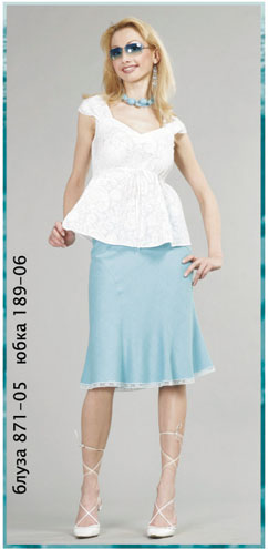 Юбка резная с кружевом 189-06 лен+хлоп 650р. +% = 748р.. ПРИСТРОЙ старый (одежда), скидка 20% на все