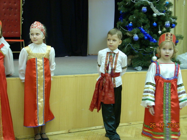 Миша в фольклорной студии. Зима 2008