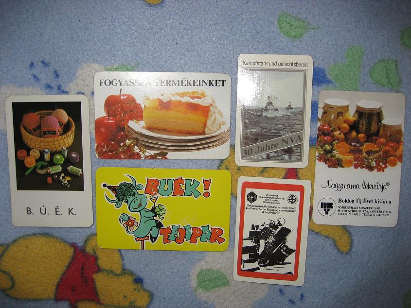 Зарубежные с рекламой. Карманные календарики