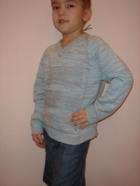 Арт.355-2 Свитер тонкий (100% хлопок). Мальчишки ORBY