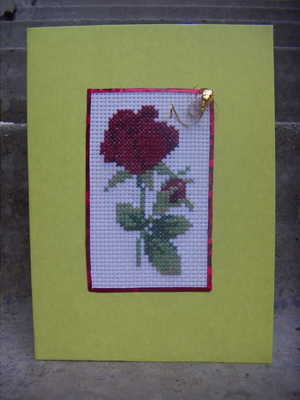 Открытка_Роза. Мои работы