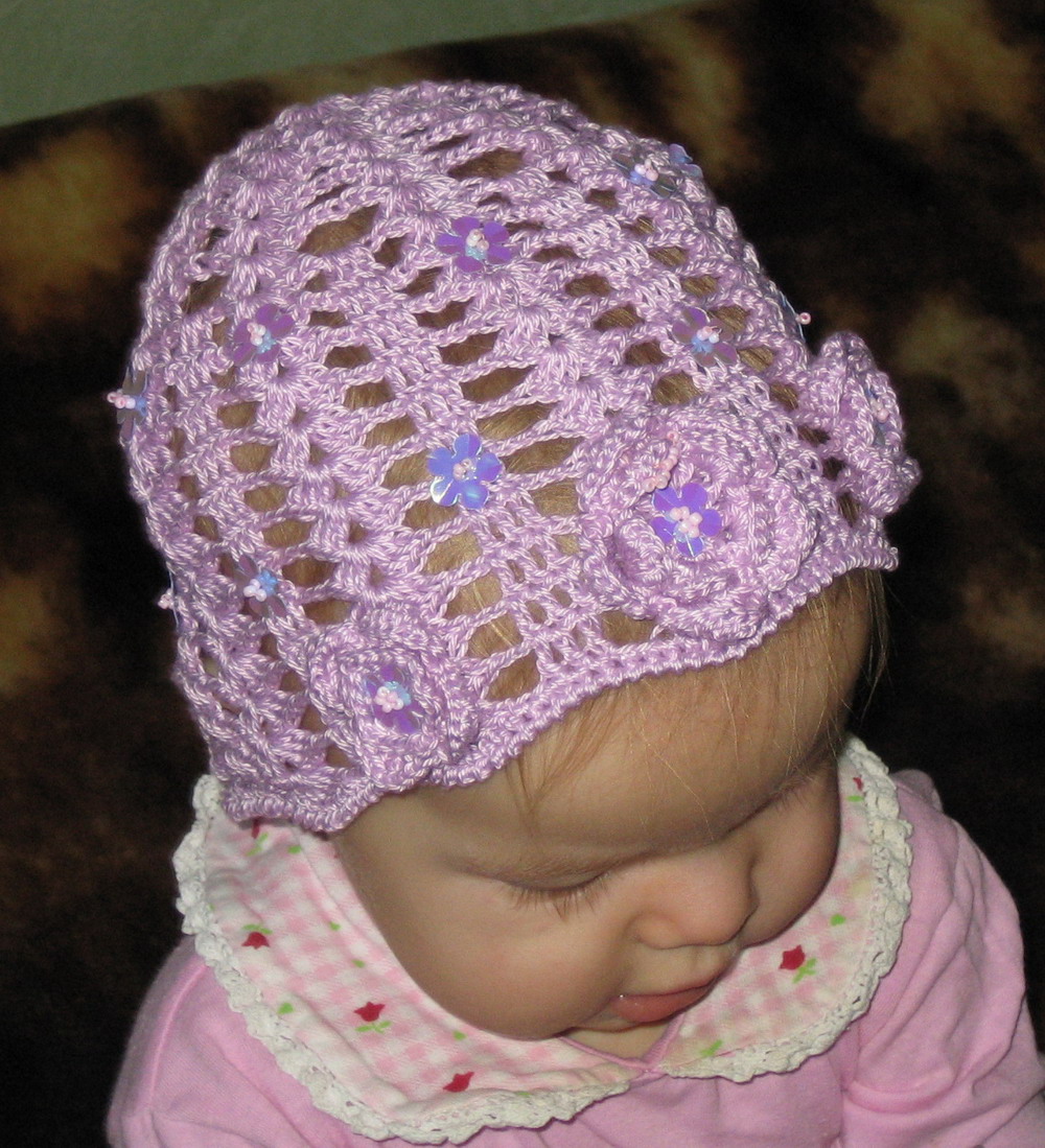 шапочка летняя. связано крючком