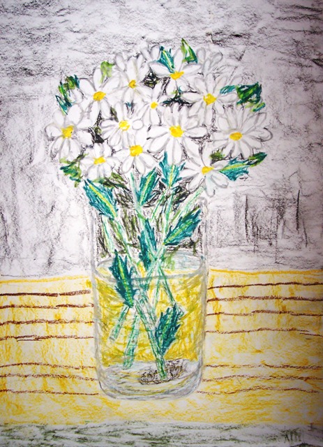 РОМАШКИ (пастель). РИСУНКИ