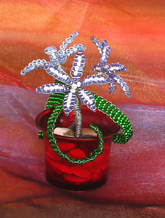 Подснежники. Мои работы из бисера