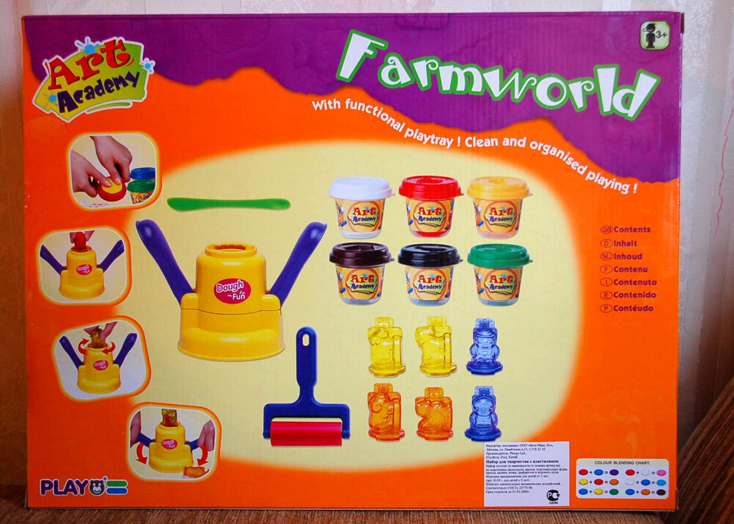 Play 8210	Набор с пластилином  'Ферма'	370,00. playgo