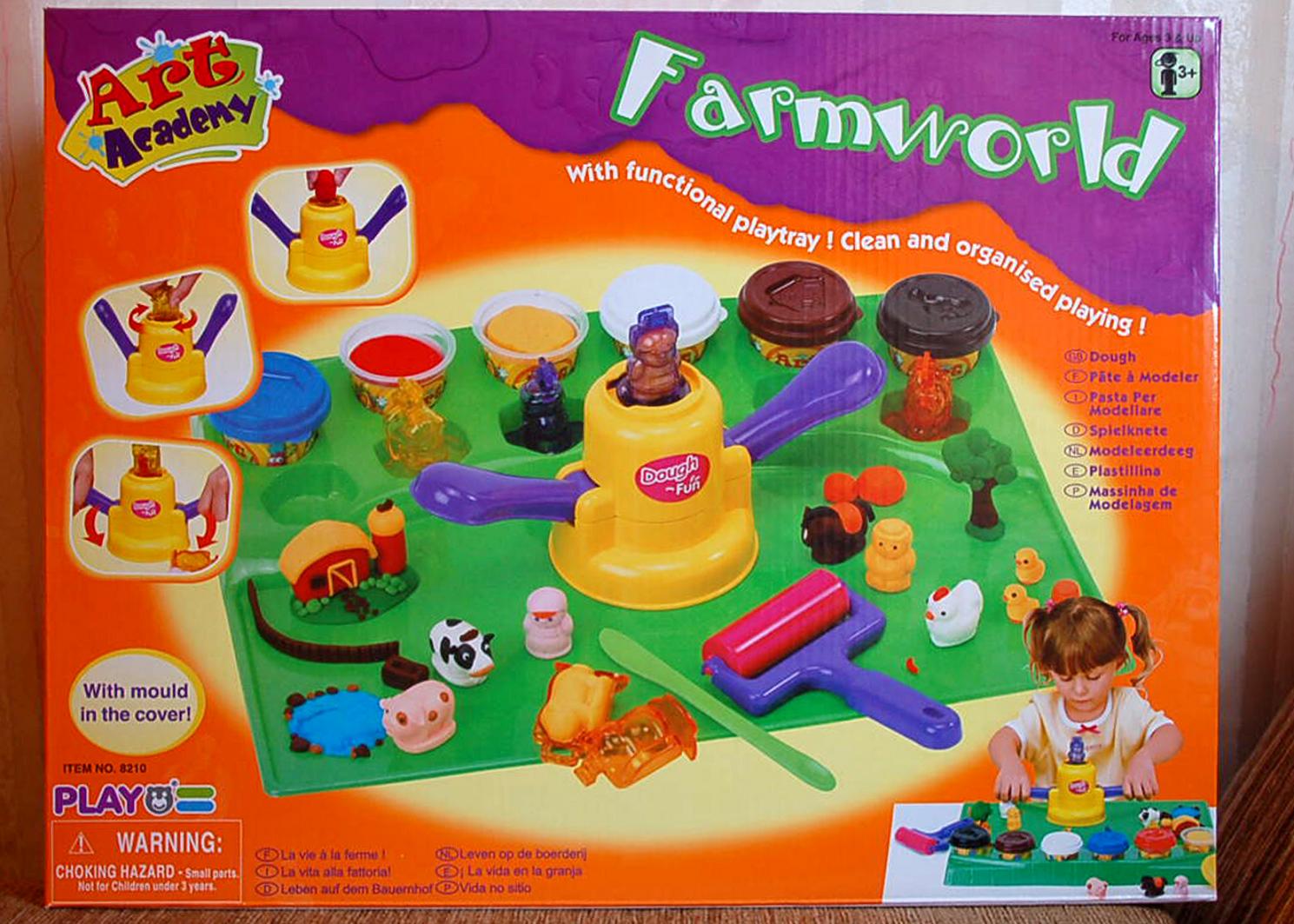 Play 8210	Набор с пластилином  'Ферма'	370,00. playgo