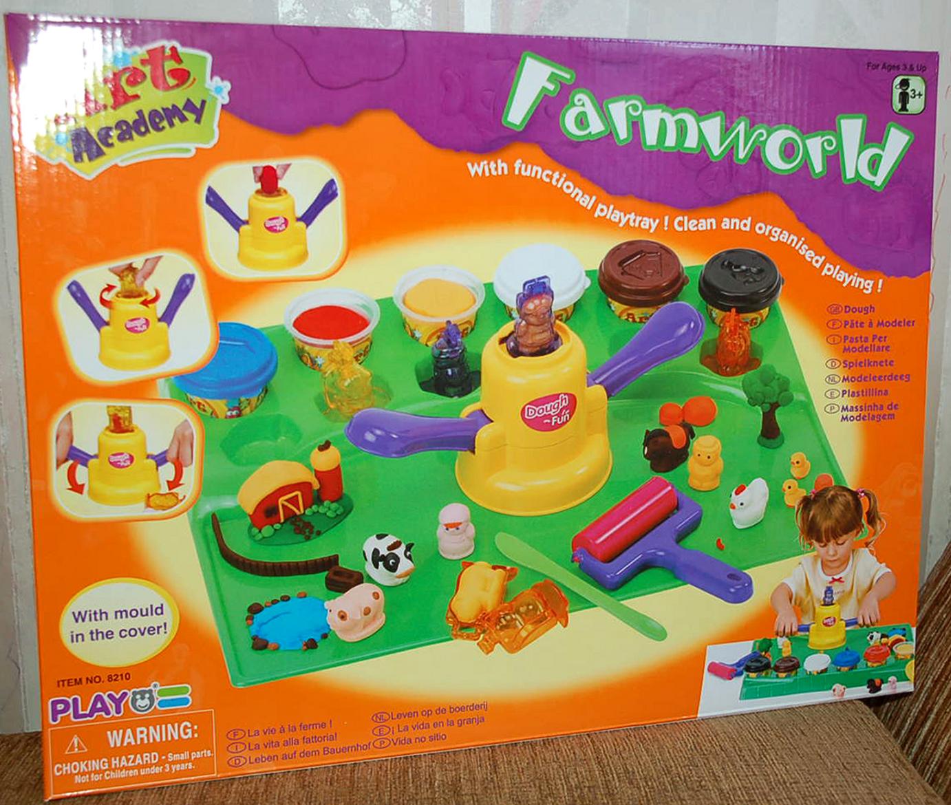 Play 8210	Набор с пластилином  'Ферма'	370,00. playgo