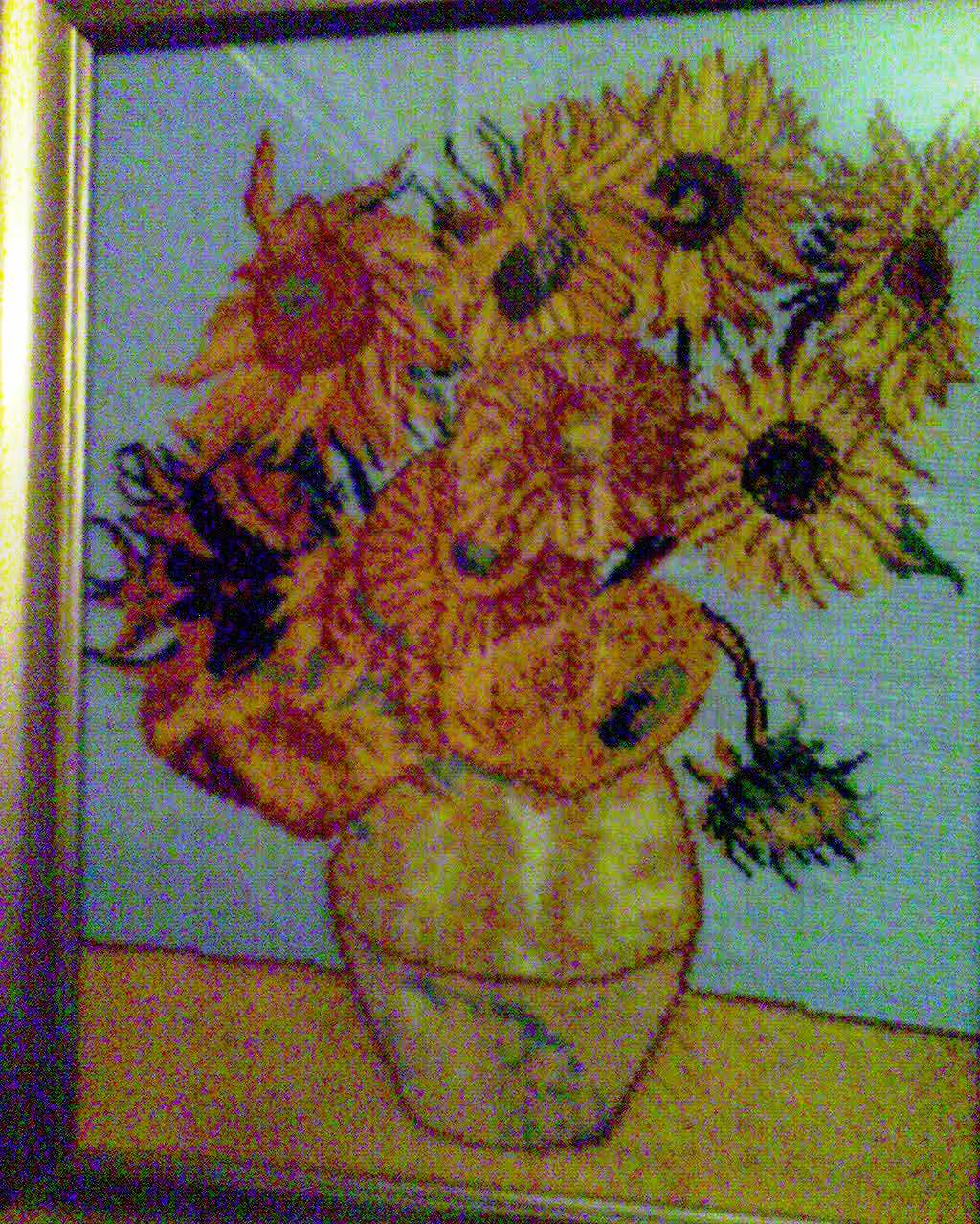 Готовая работа. Подсолнухи Ван Гога