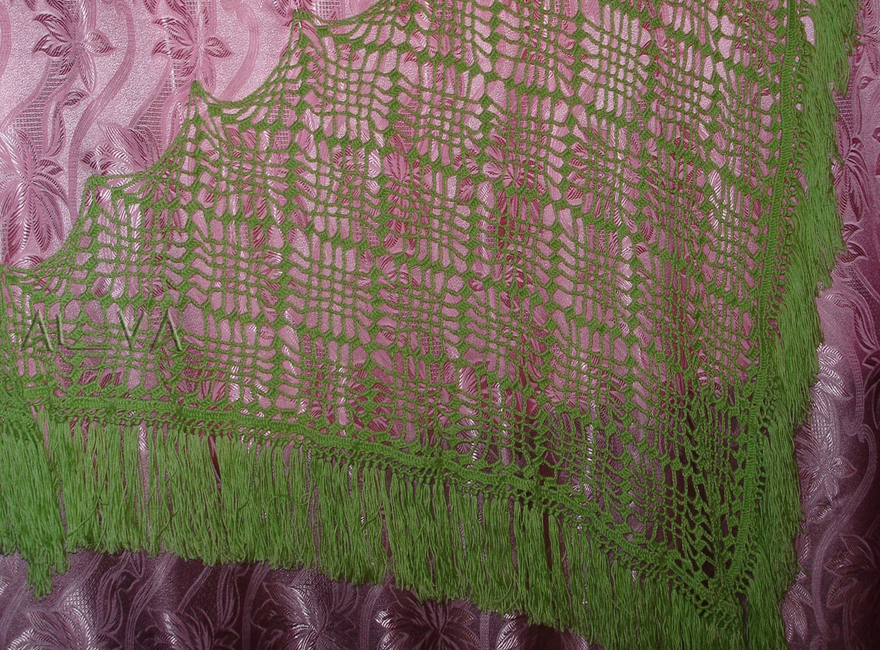 Шаль для мамы. Крючок