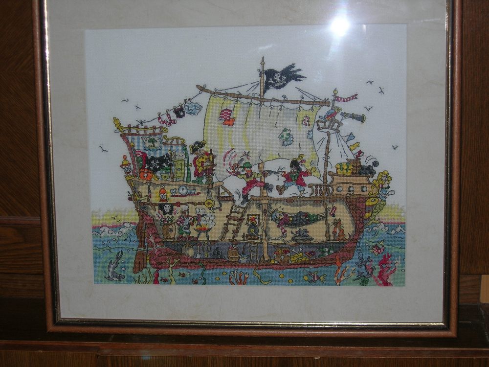 Пиратский корабль. Мои вышивки