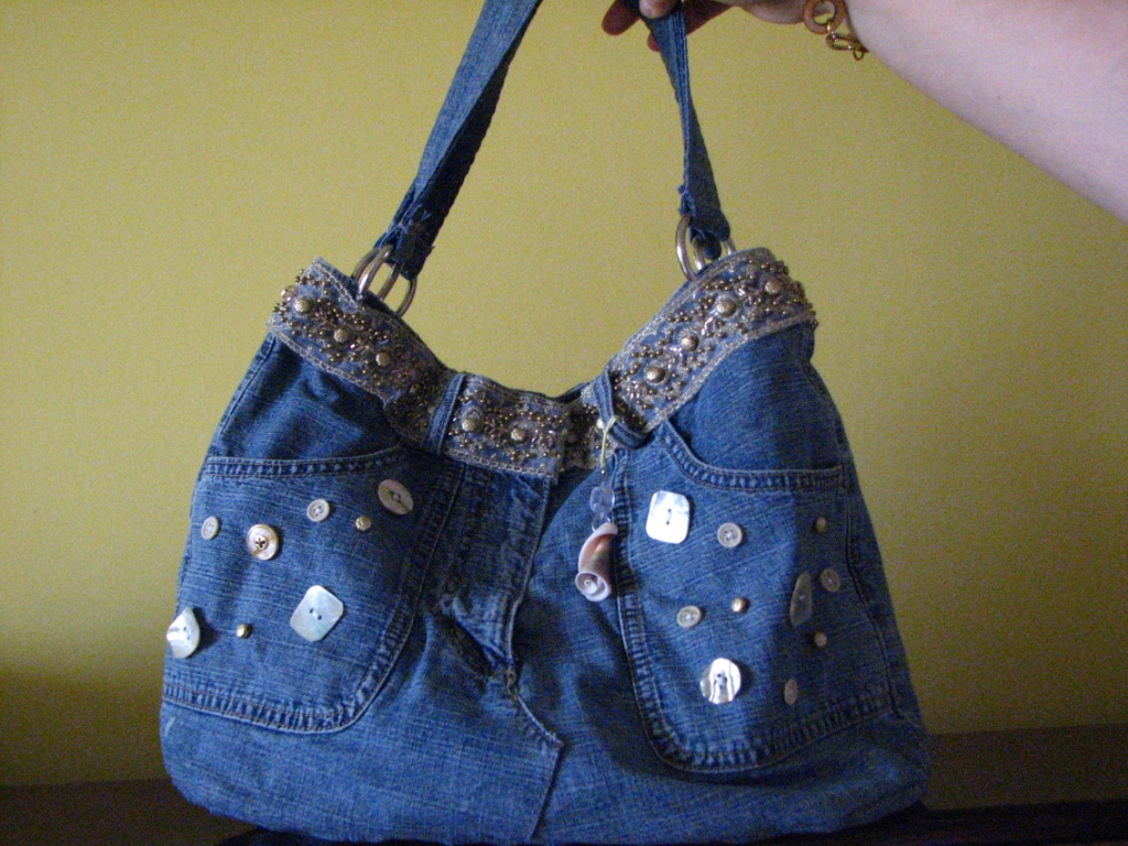 Джинсовая плетёная сумка из старых джинсов своими руками. Часть1.