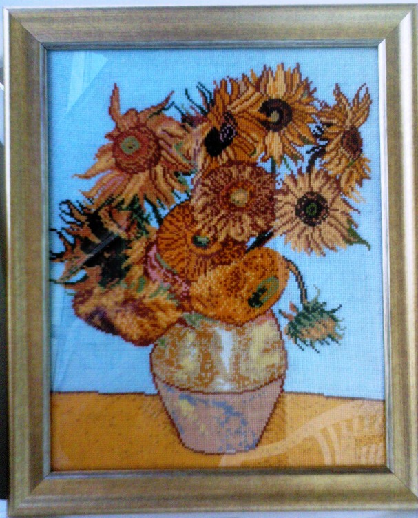 Готовая работа. Подсолнухи Ван Гога